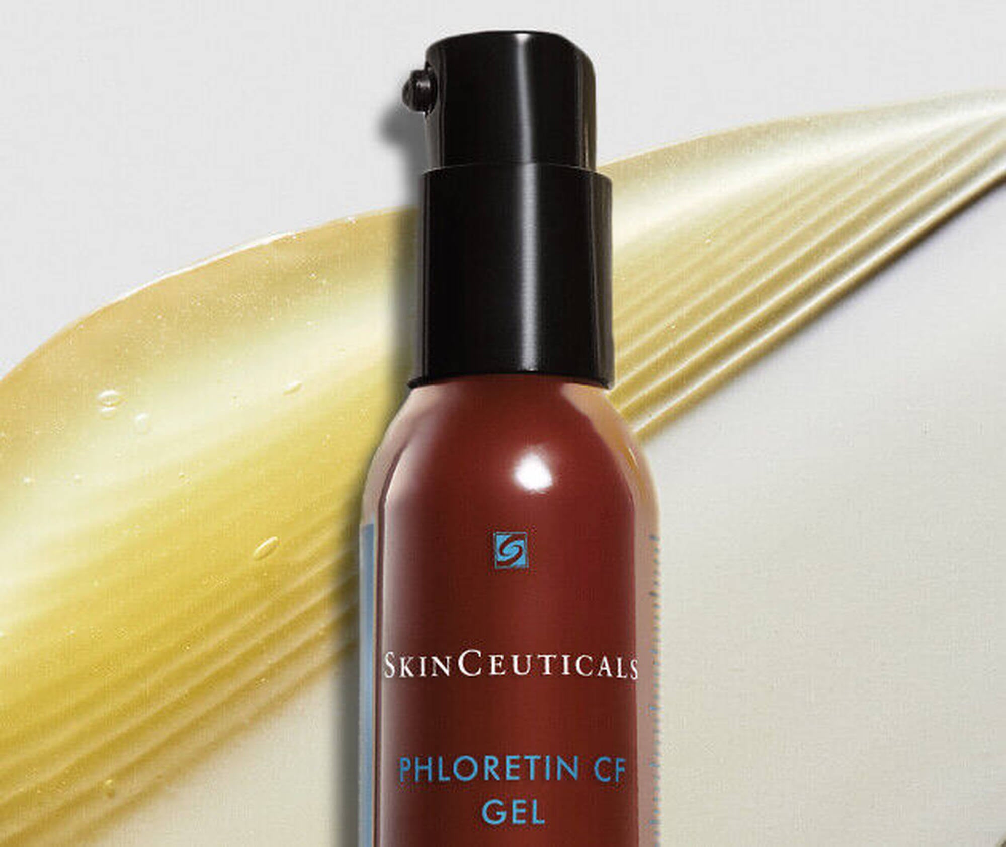 SkinCeuticals Phloretin CF Gel bottle on a light background