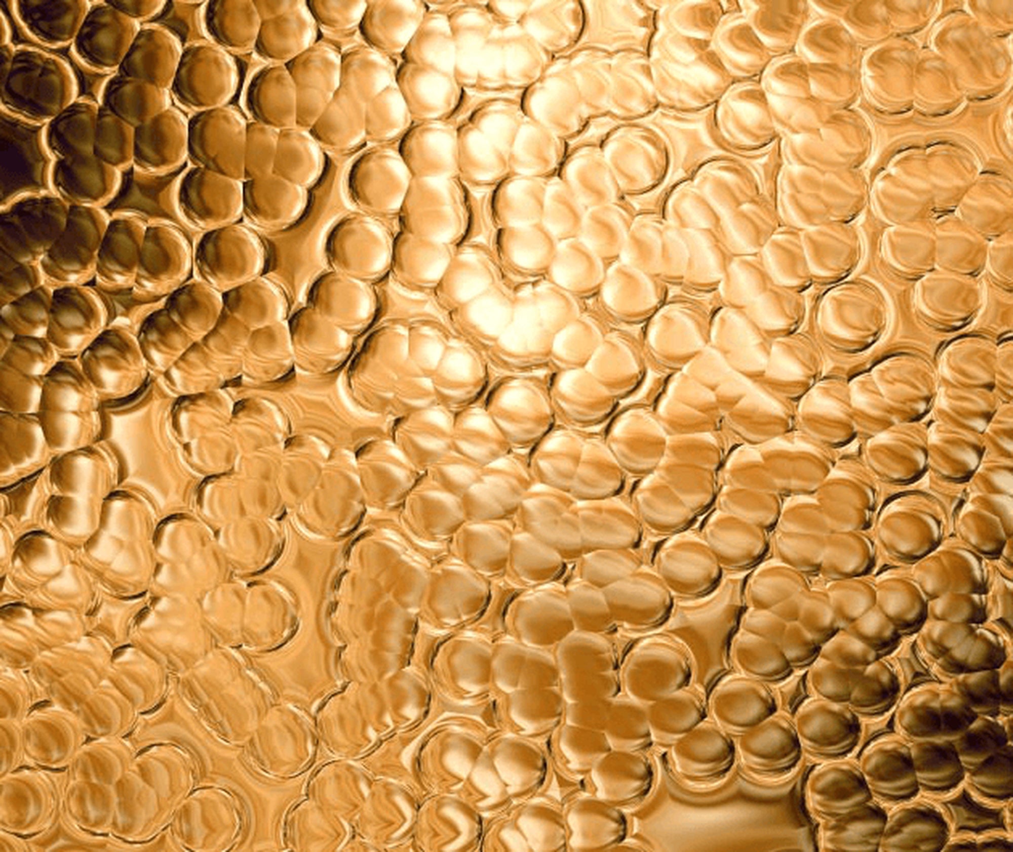 Close-up of a textured gold surface
