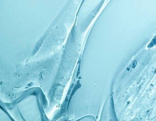 Close-up of blue gel or cream texture