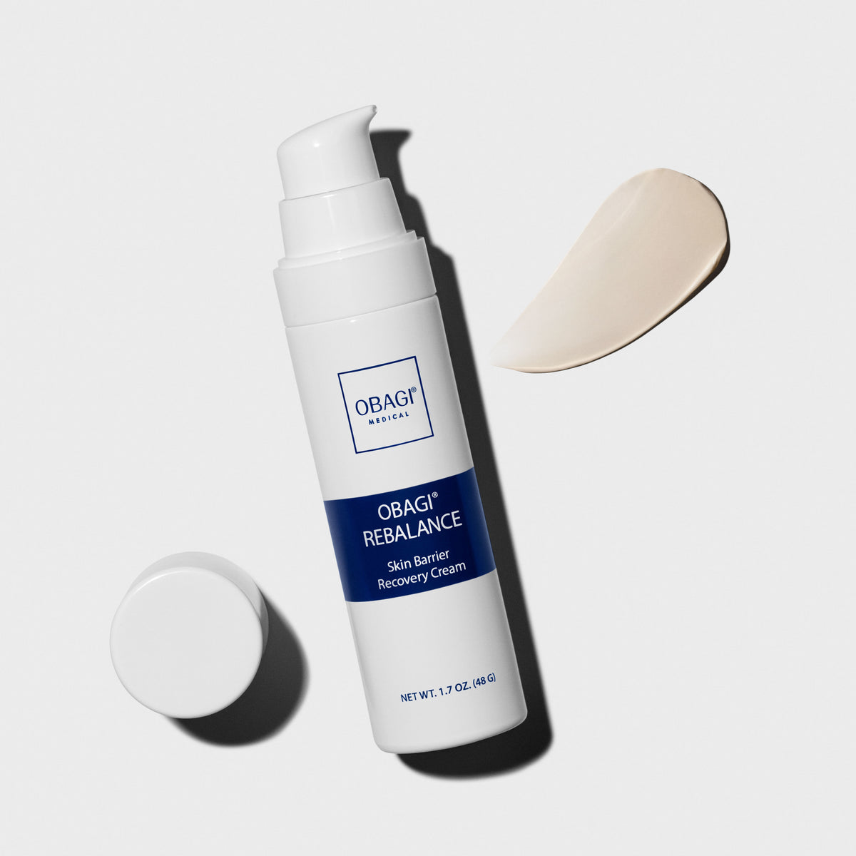 OBAGI Rebalance Skin Barrier Recovery Cream on a light gray background