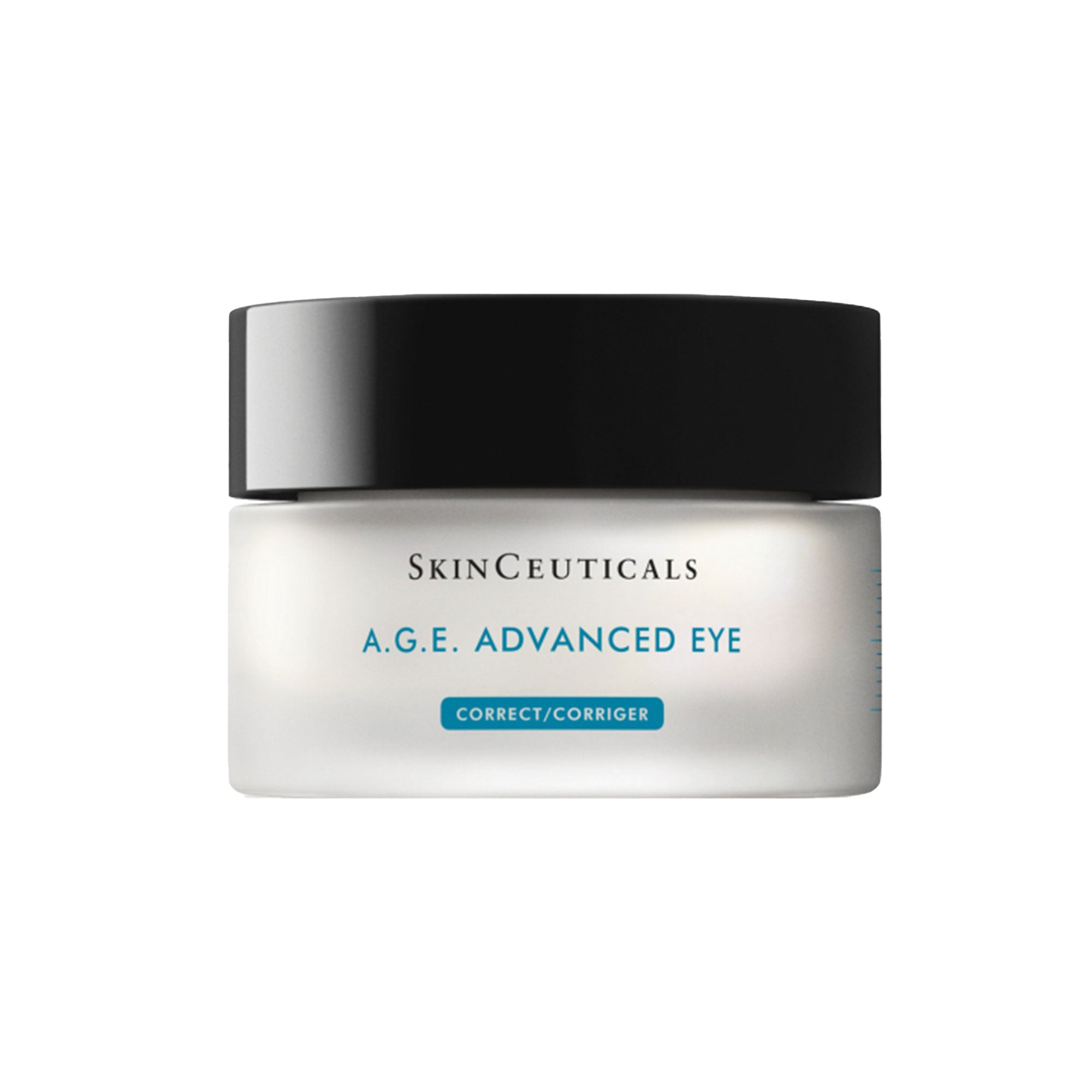 SkinCeuticals A.G.E. Advanced Eye cream jar on a white background