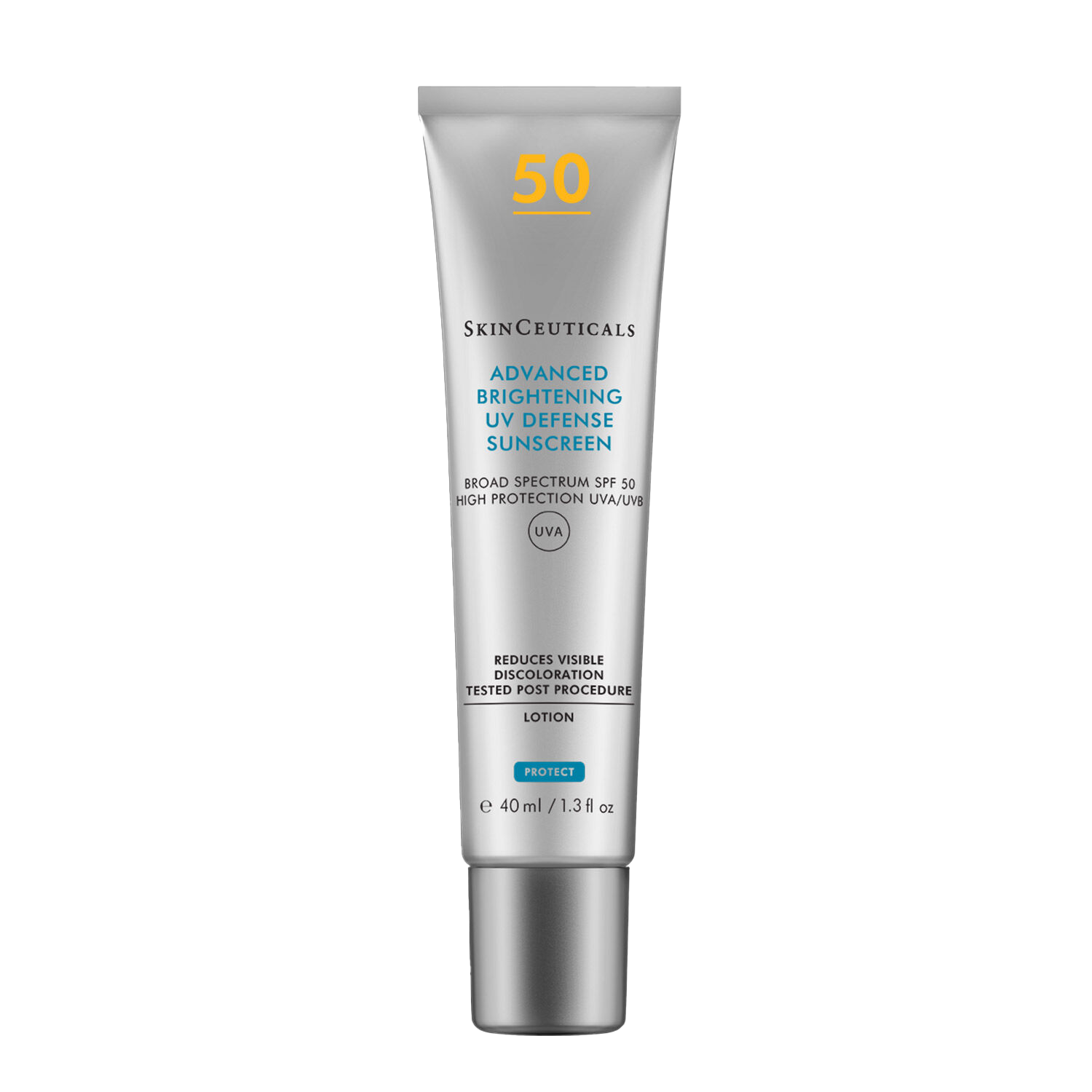 SkinCeuticals Advanced Brightening UV Defense Sunscreen SPF 50 on a white background
