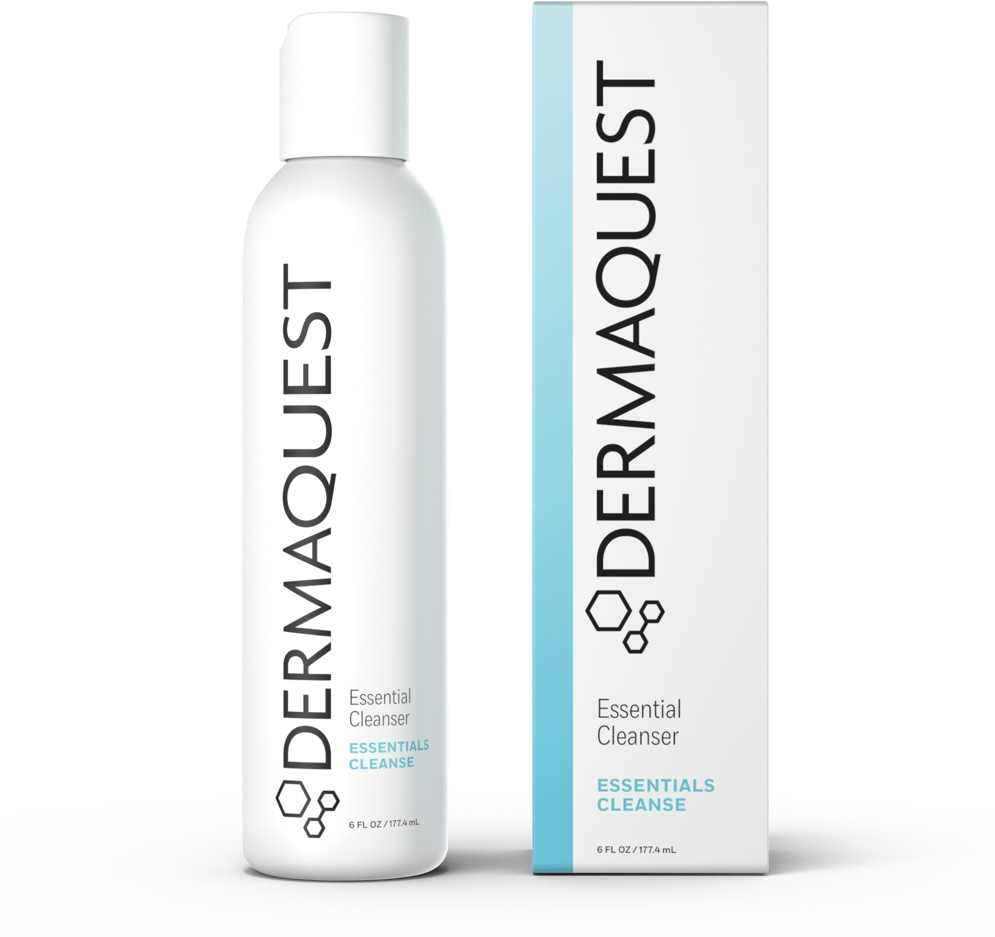 DermaQuest Essential Cleanser bottle with product box