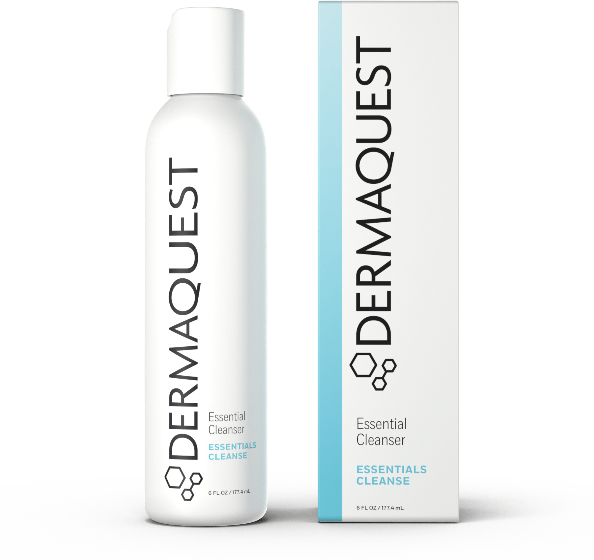 DermaQuest Essential Cleanser bottle with product box
