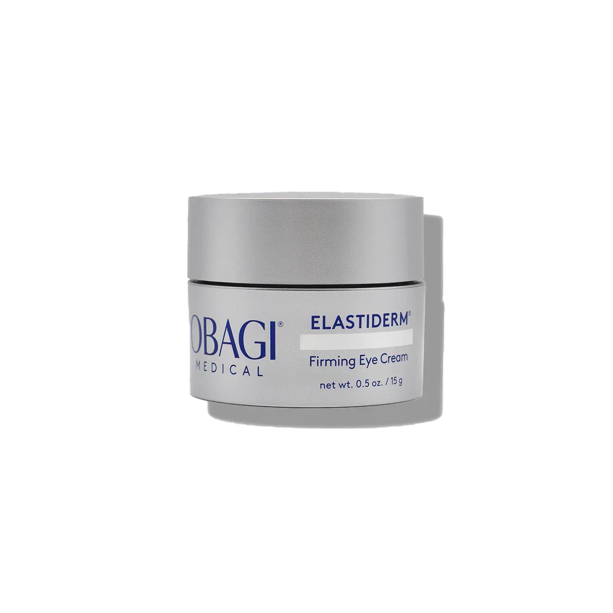 Obagi Elastiderm Firming Eye Cream jar on a white background
