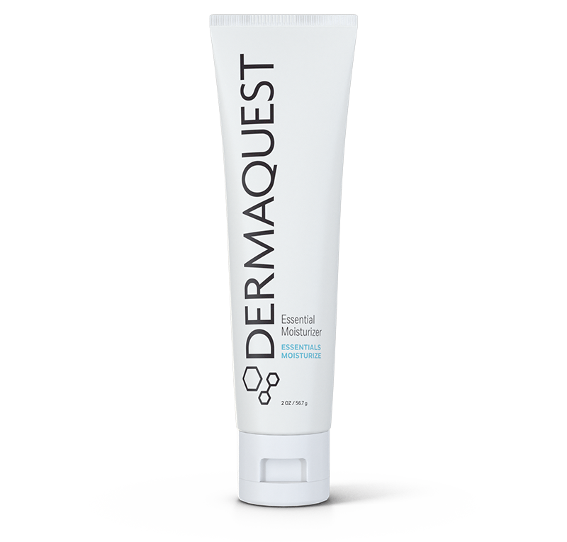 DermaQuest Essential Moisturizer tube on a white background