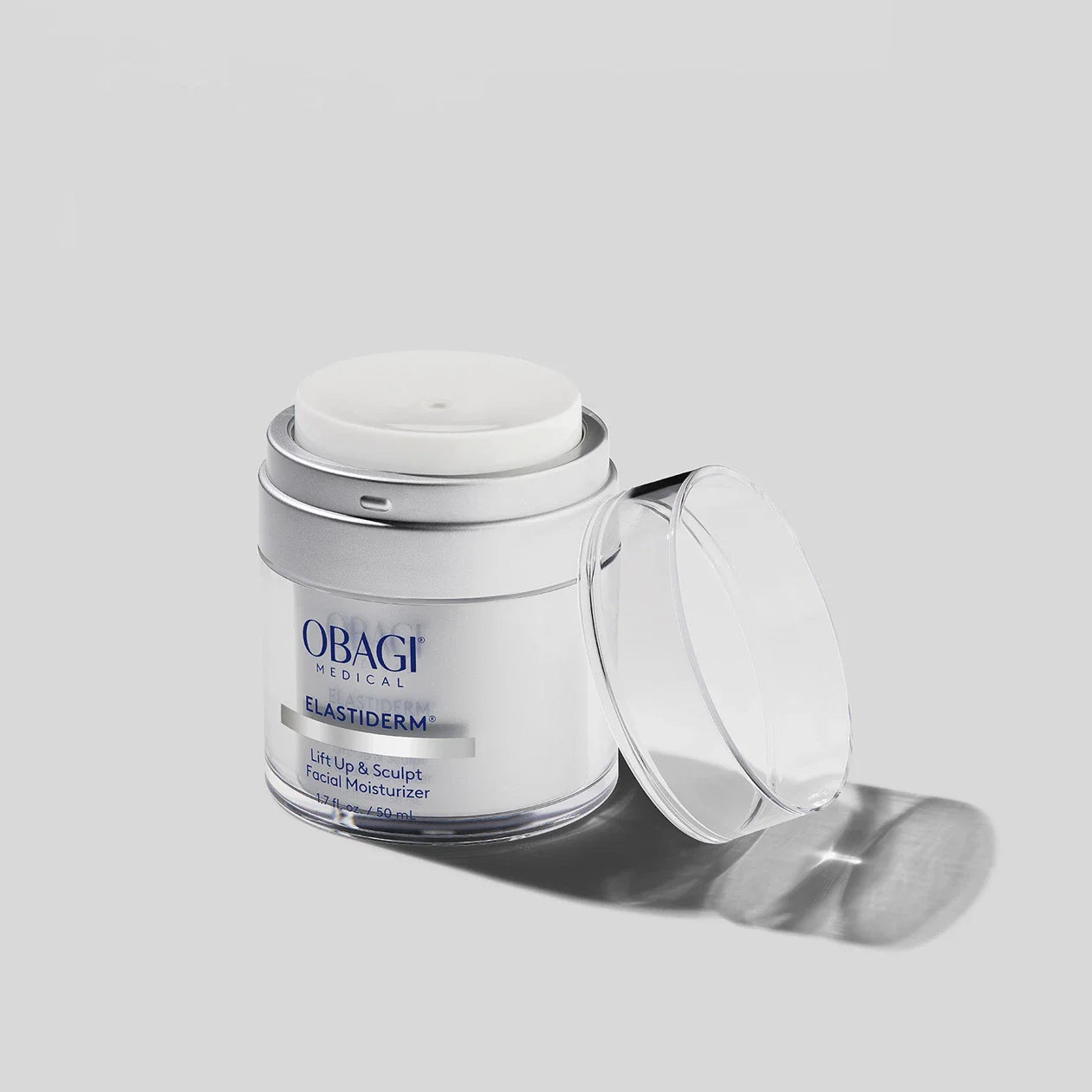 Obagi ELASTIderm Lift Up & Sculpt Facial Moisturizer jar with open lid