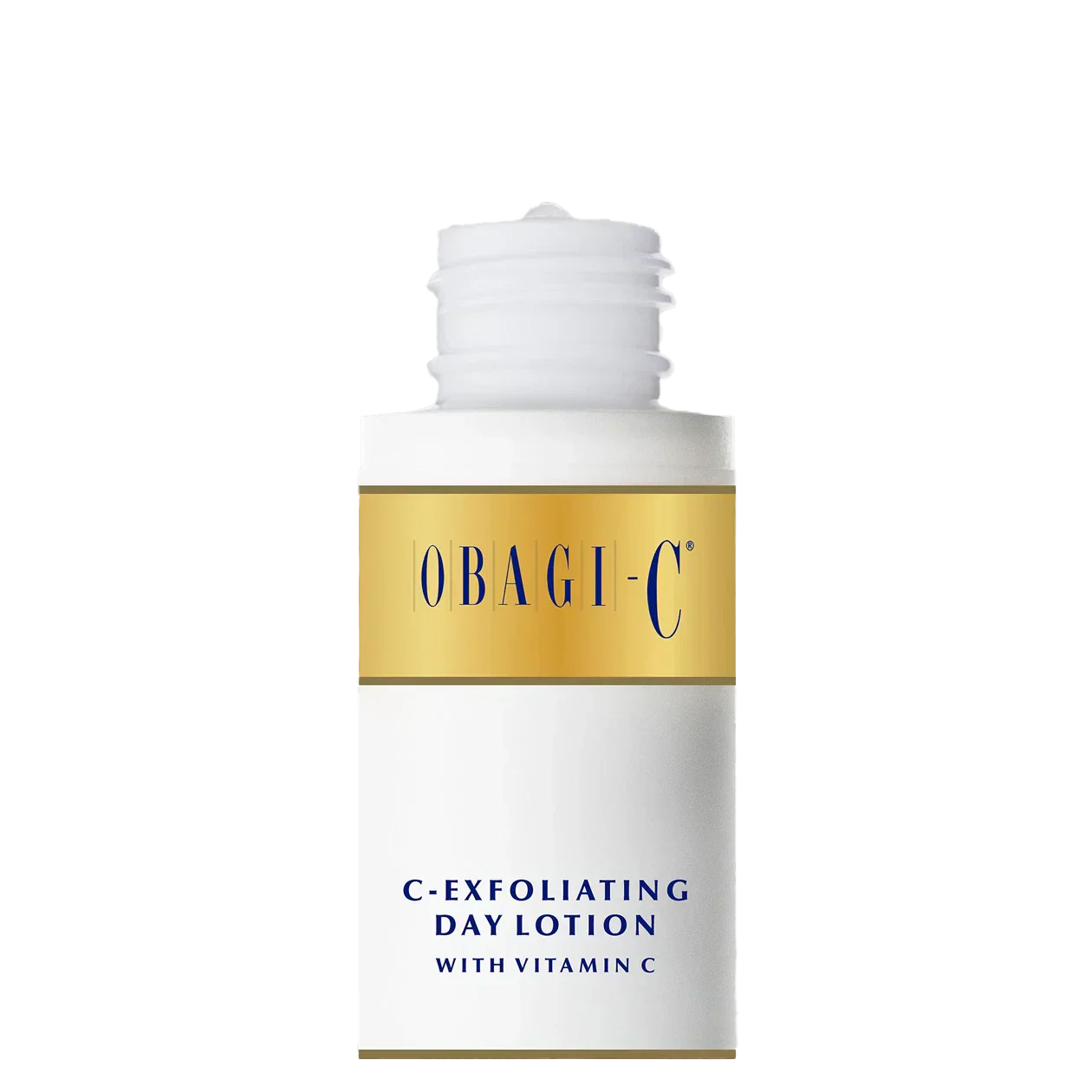 Obagi-C exfoliating day lotion bottle on a white background