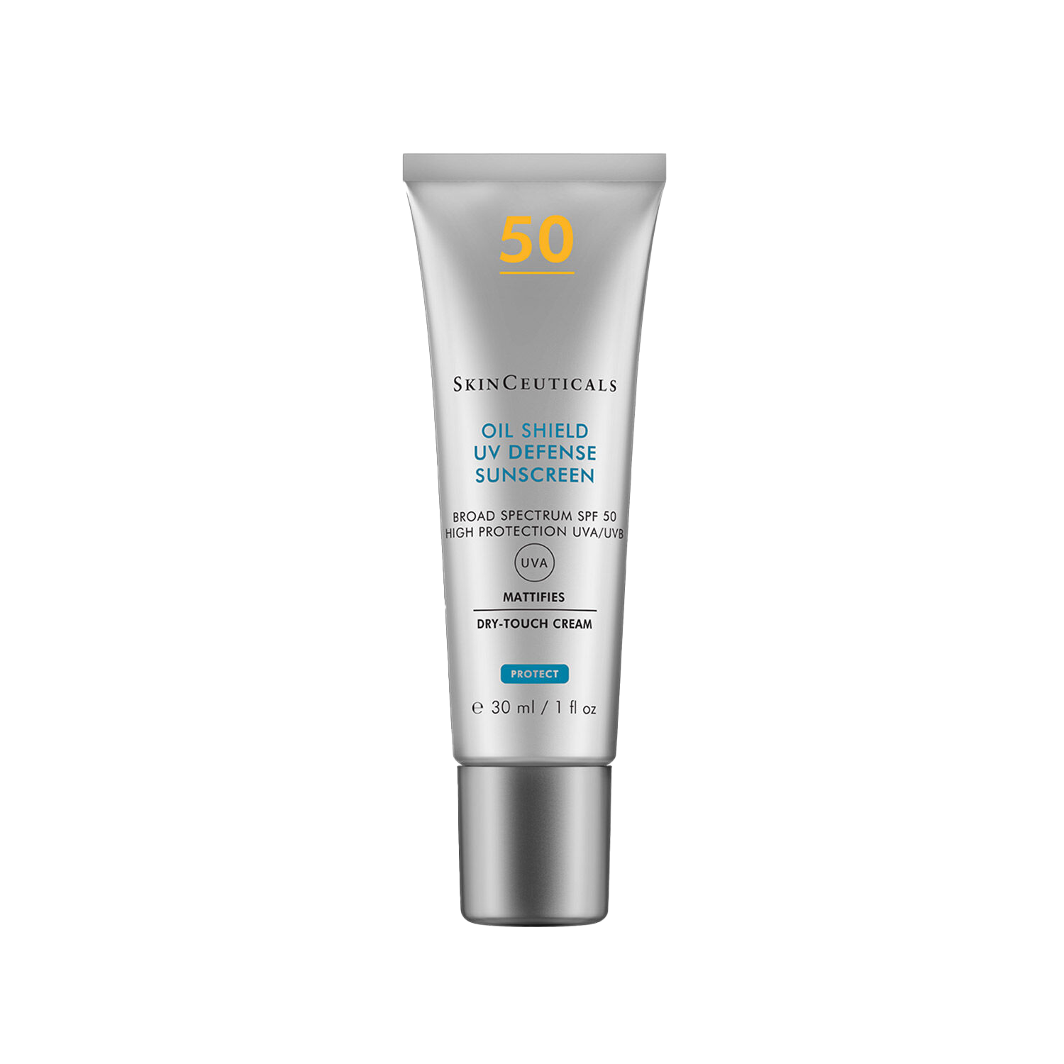 SkinCeuticals Oil Shield UV Defense Sunscreen SPF 50 on a white background
