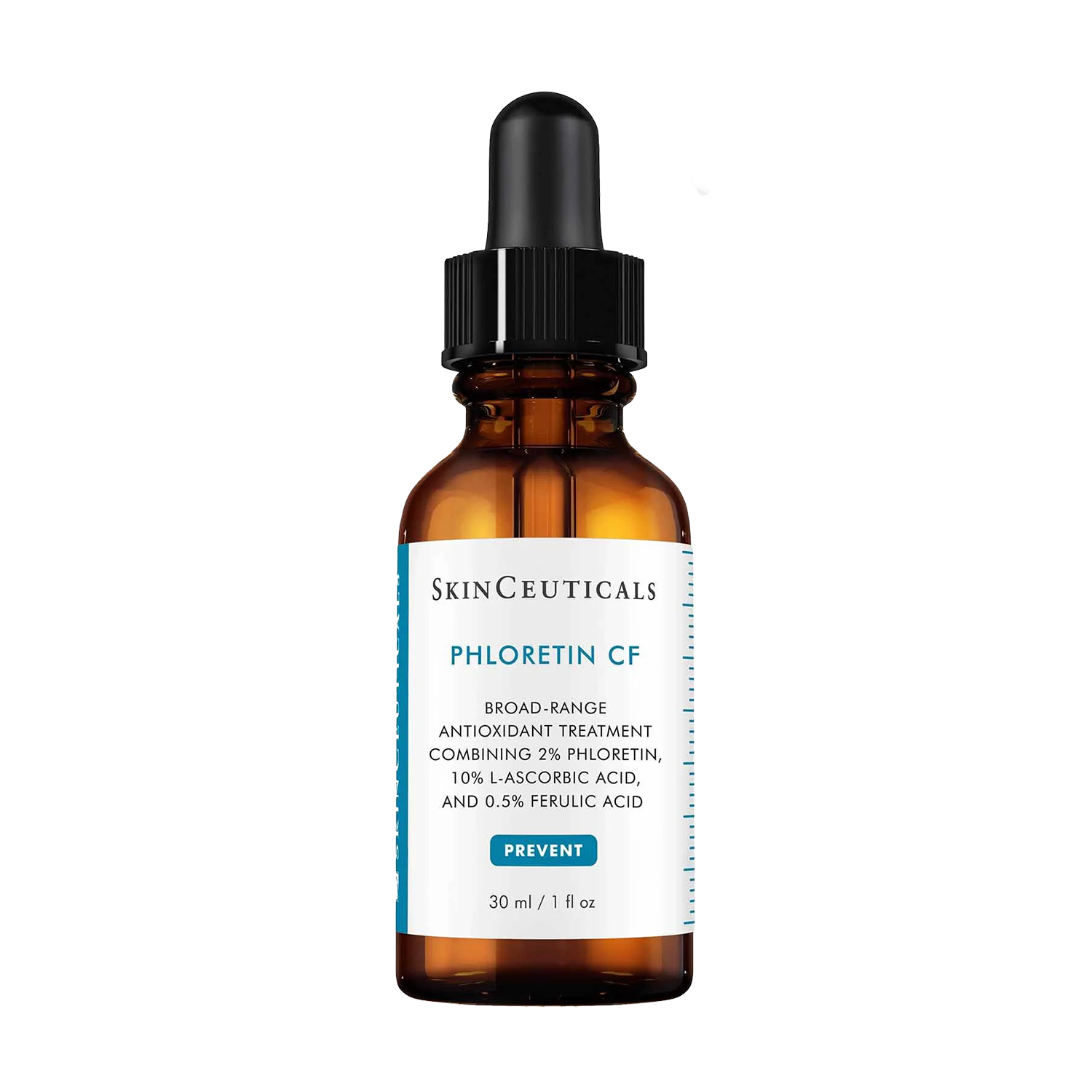 SkinCeuticals Phloretin CF skincare dropper bottle on a white background