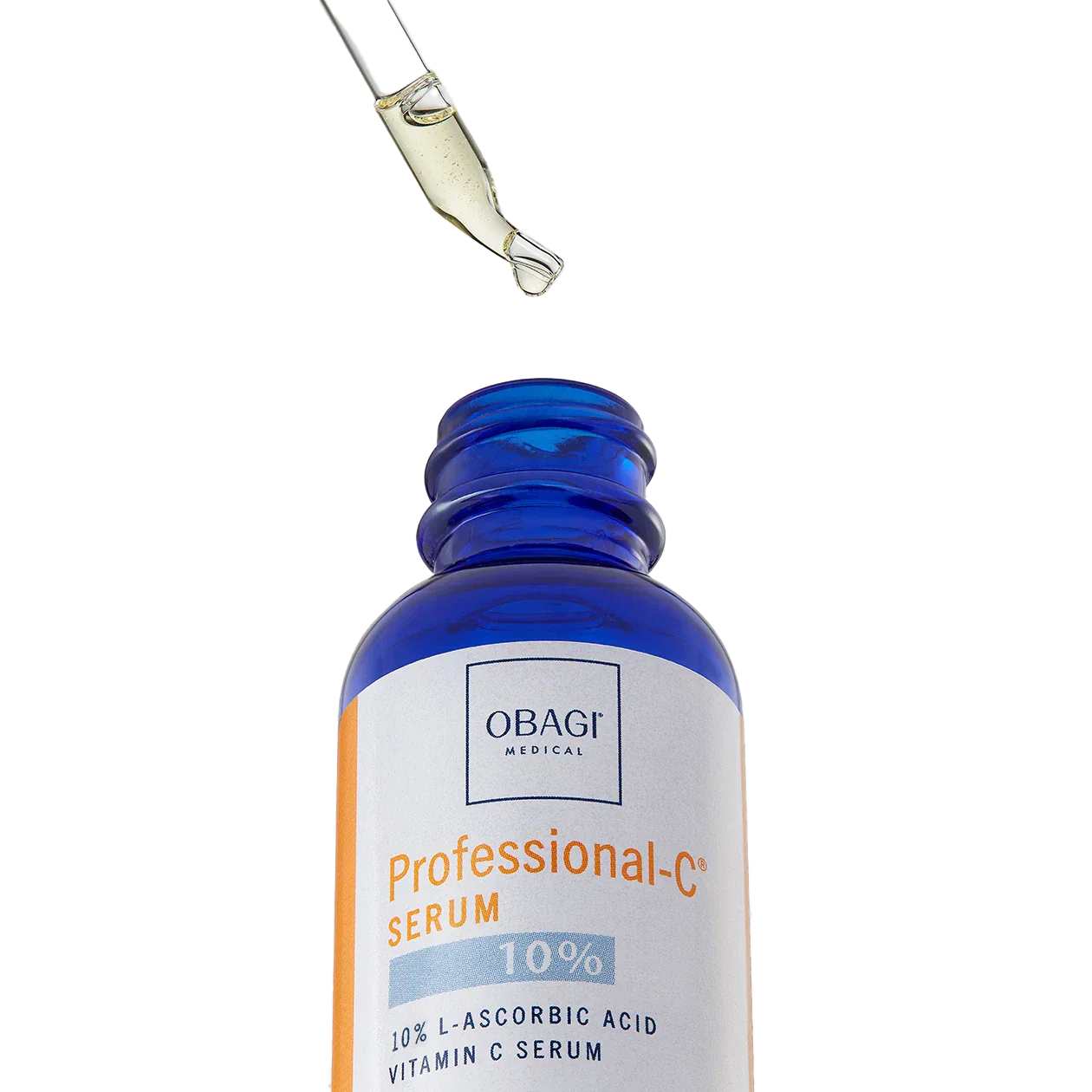 Obagi Professional-C Serum bottle with dropper on a white background