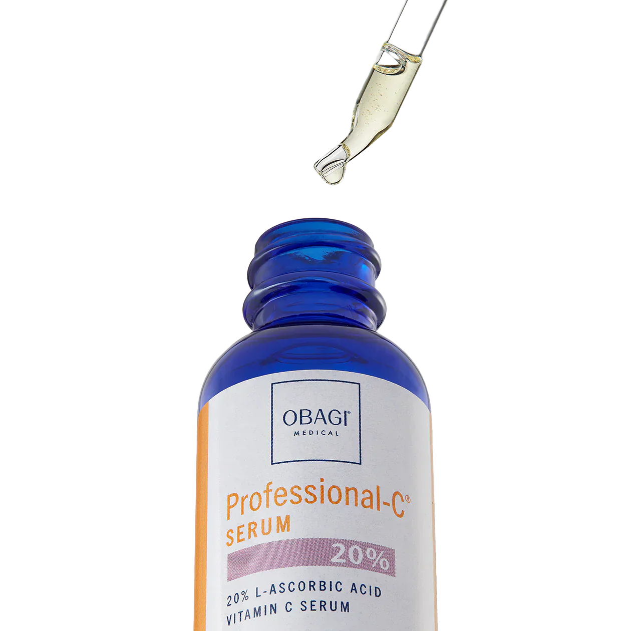 Obagi Professional-C Serum bottle with dropper on a white background