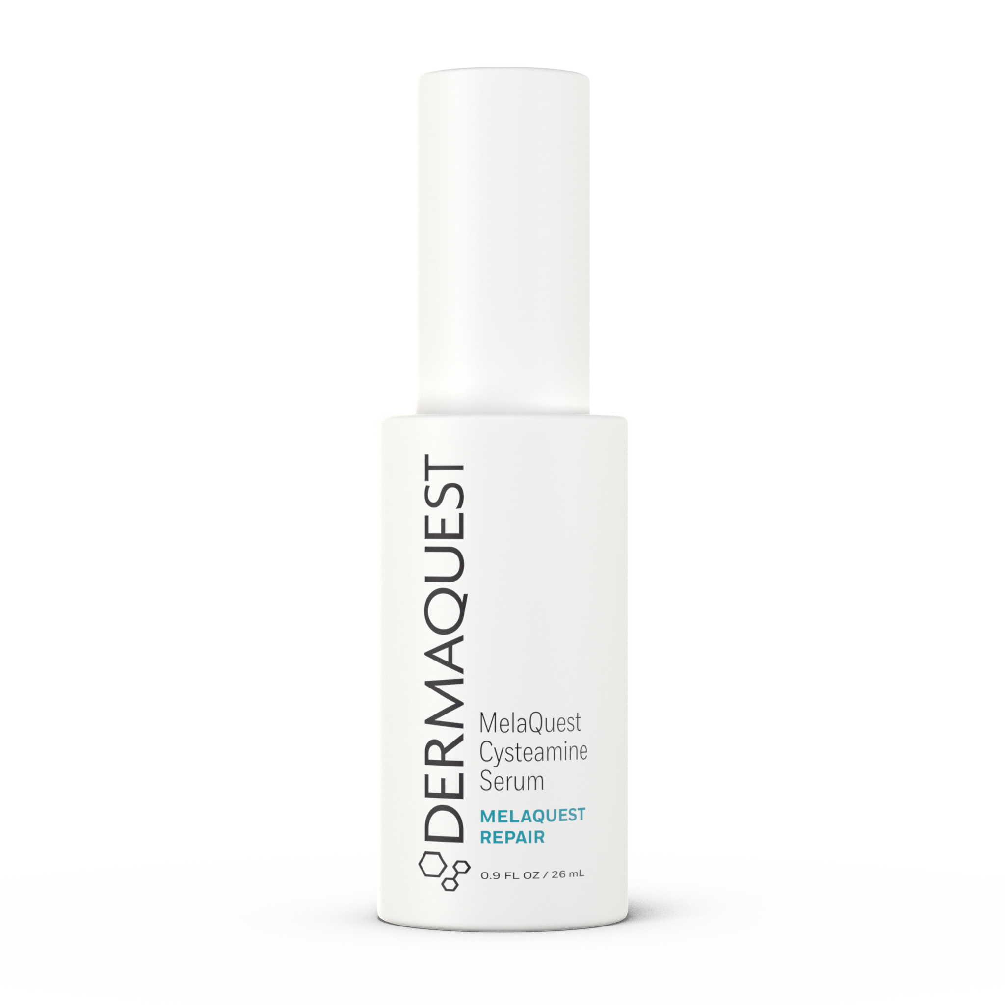 DermaQuest MelaQuest Cysteamine Serum bottle on a white background