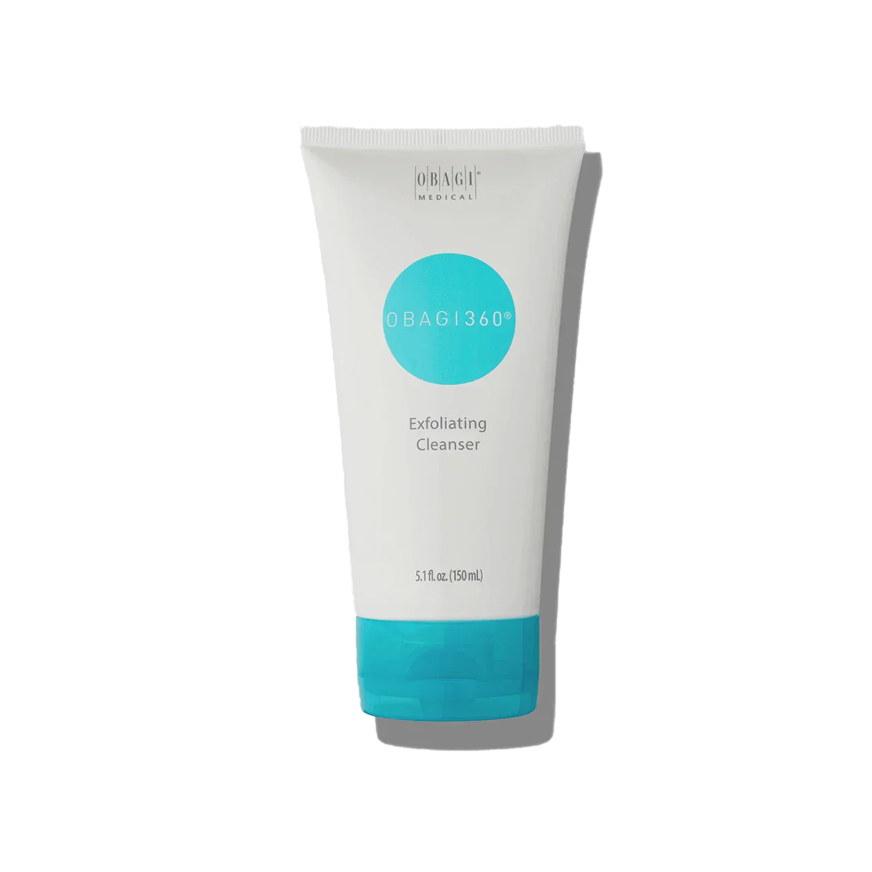 Tube of Obagi 360 Exfoliating Cleanser on a white background