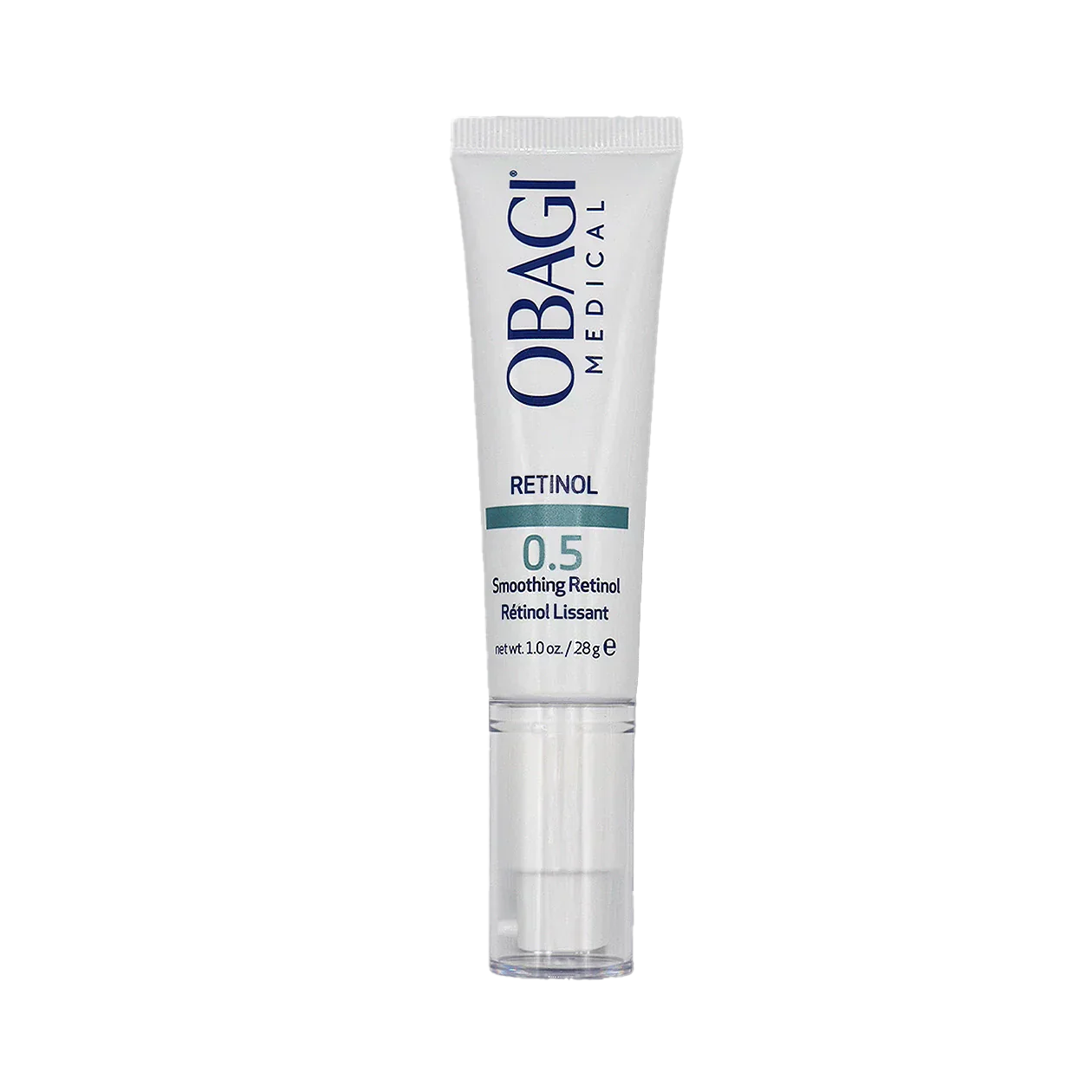 Obagi Medical Retinol 0.5 skincare tube on a white background