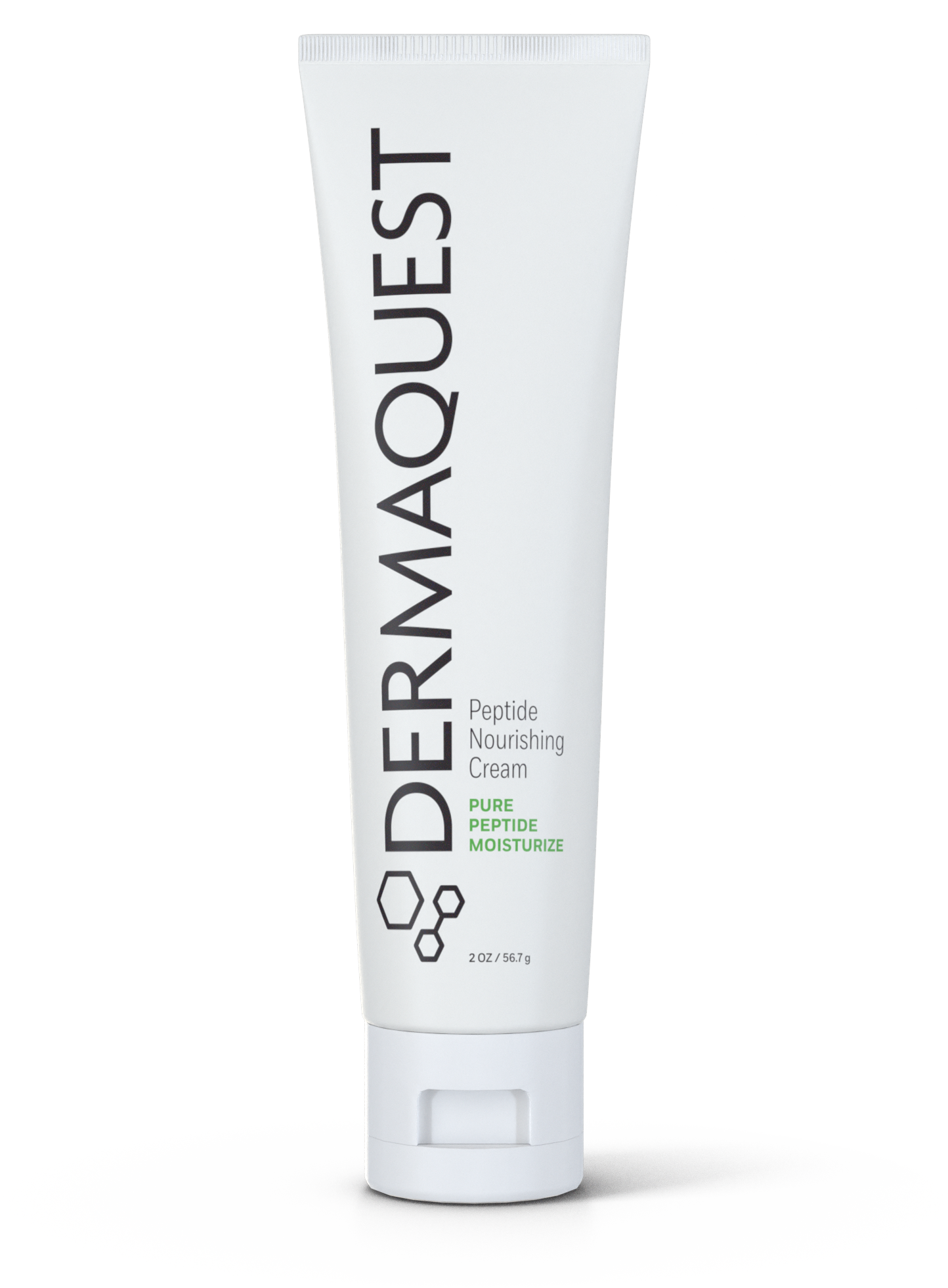 Tube of Dermaquest Peptide Nourishing Cream on a white background