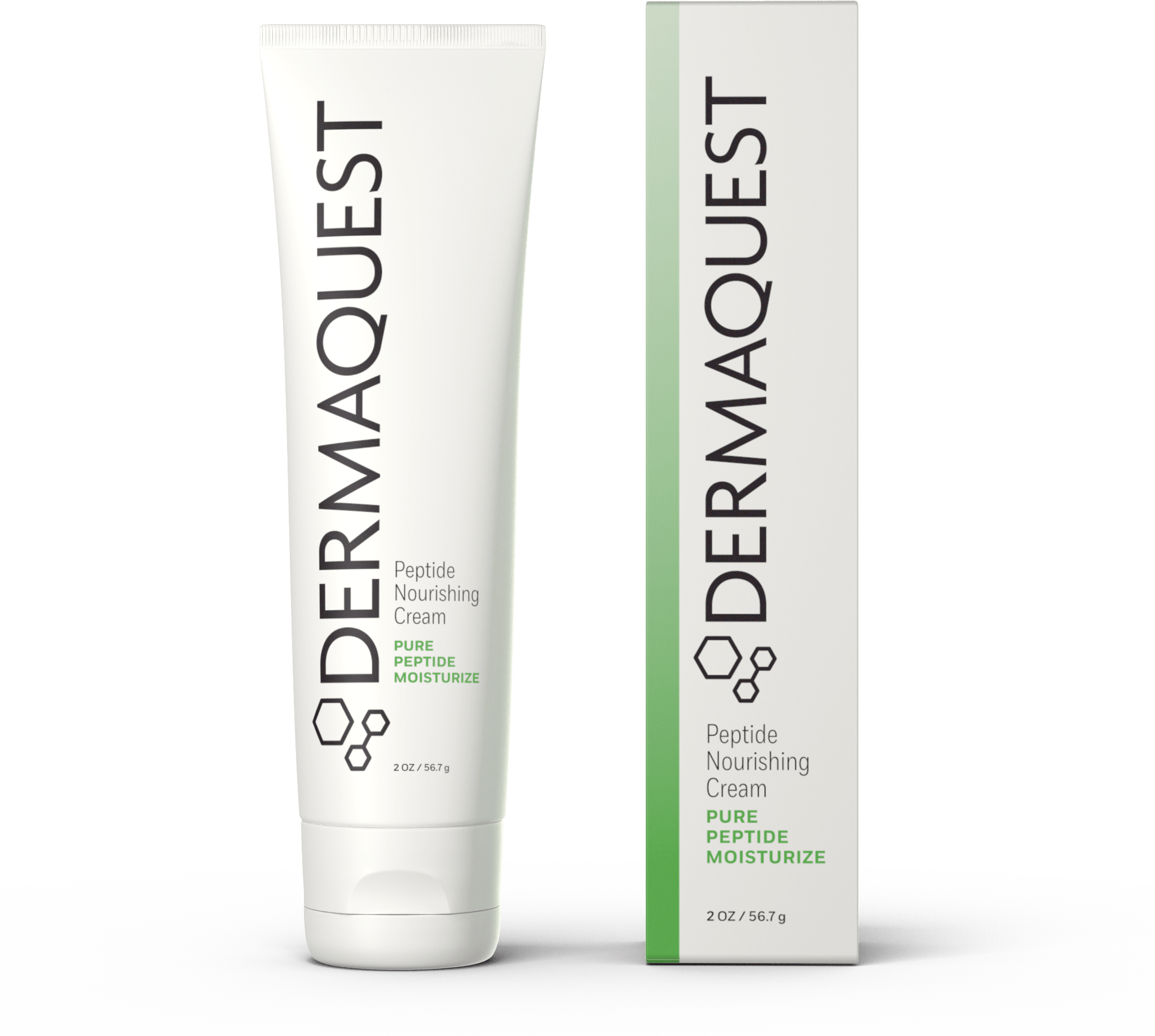 DermaQuest Peptide Nourishing Cream tube with product box