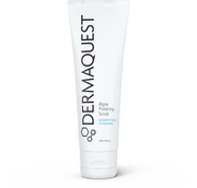 DermaQuest Algae Polishing Scrub tube on a black background