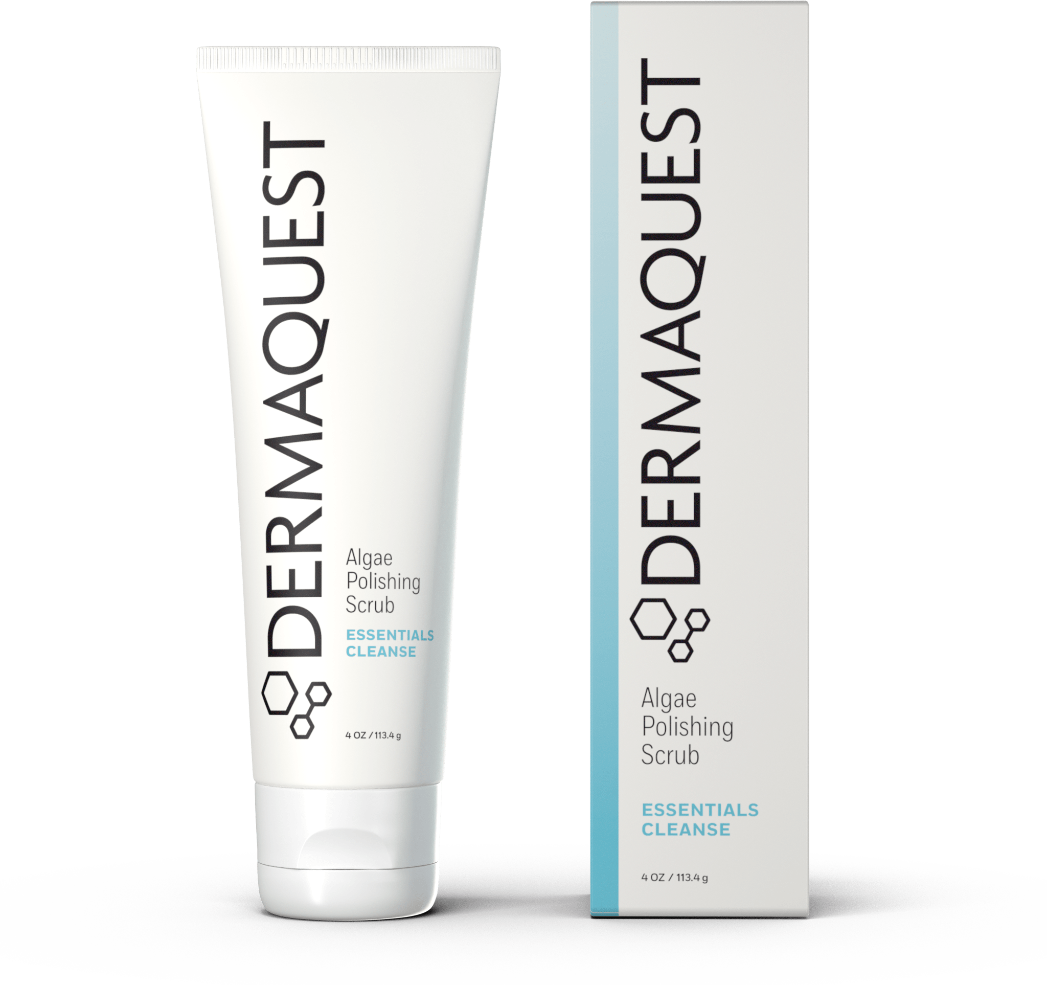 DermaQuest Algae Polishing Scrub tube with product box