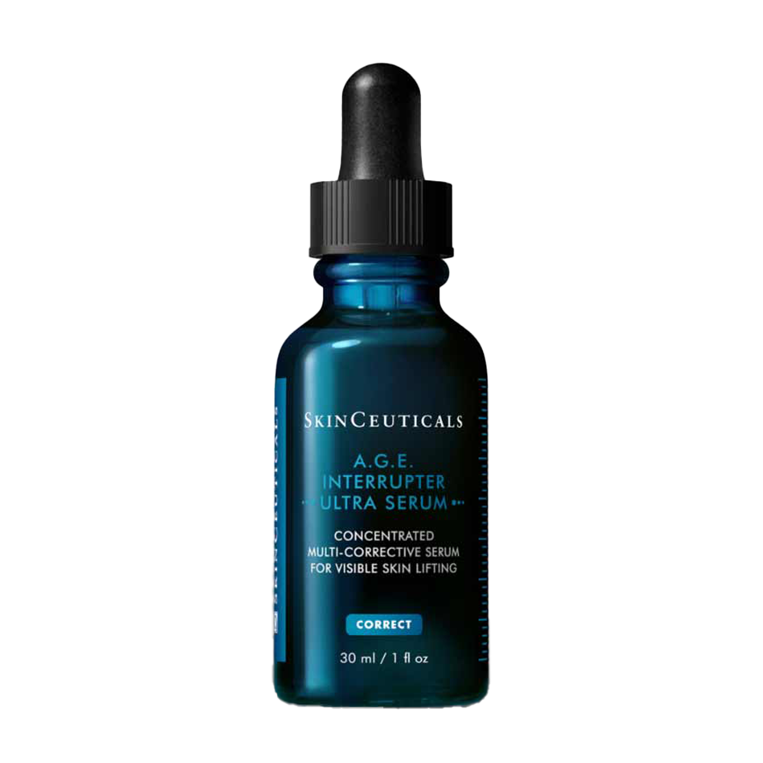 SkinCeuticals A.G.E. Interrupter Ultra Serum bottle on a white background