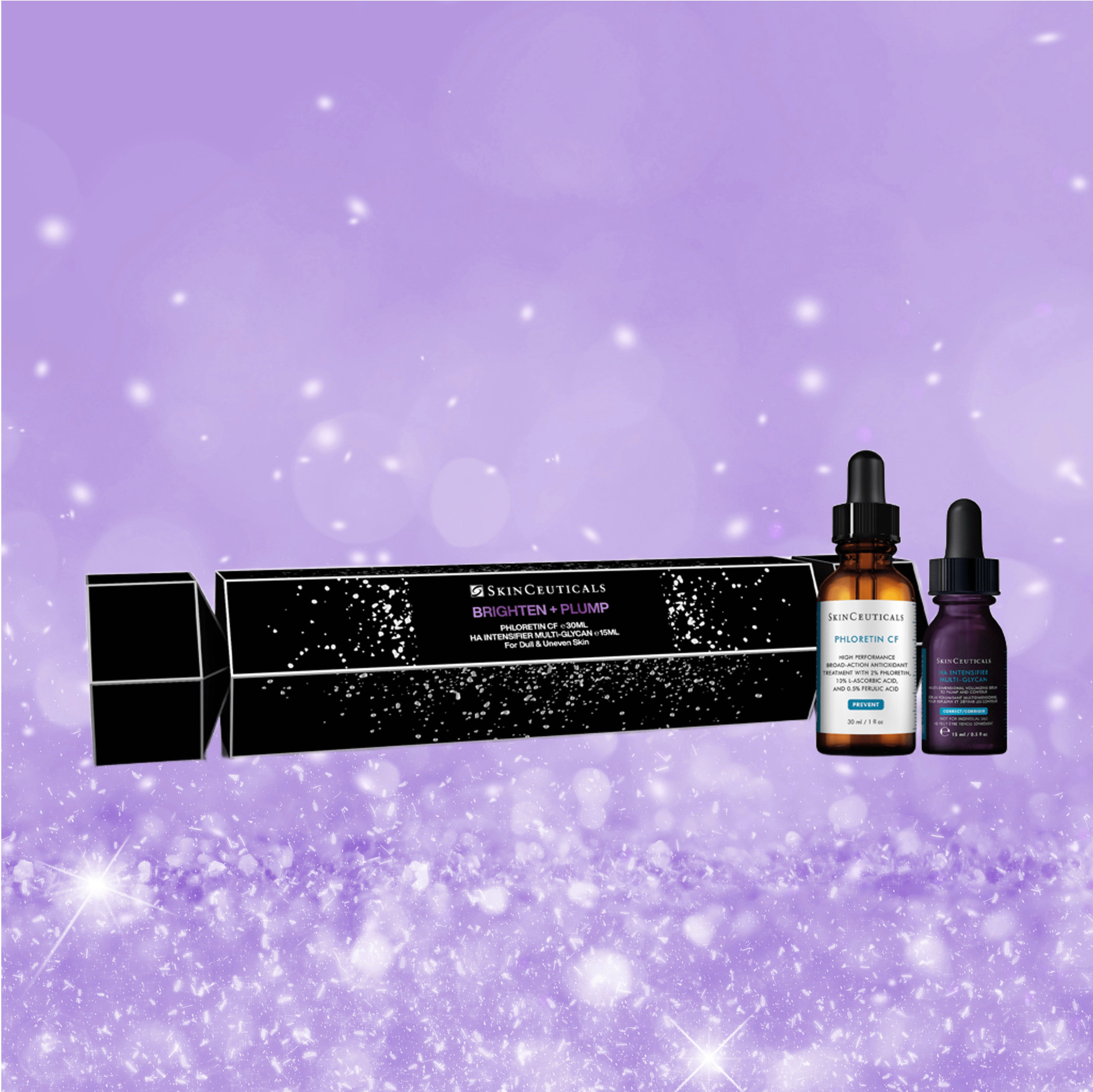 Skinceuticals skincare products on a purple background