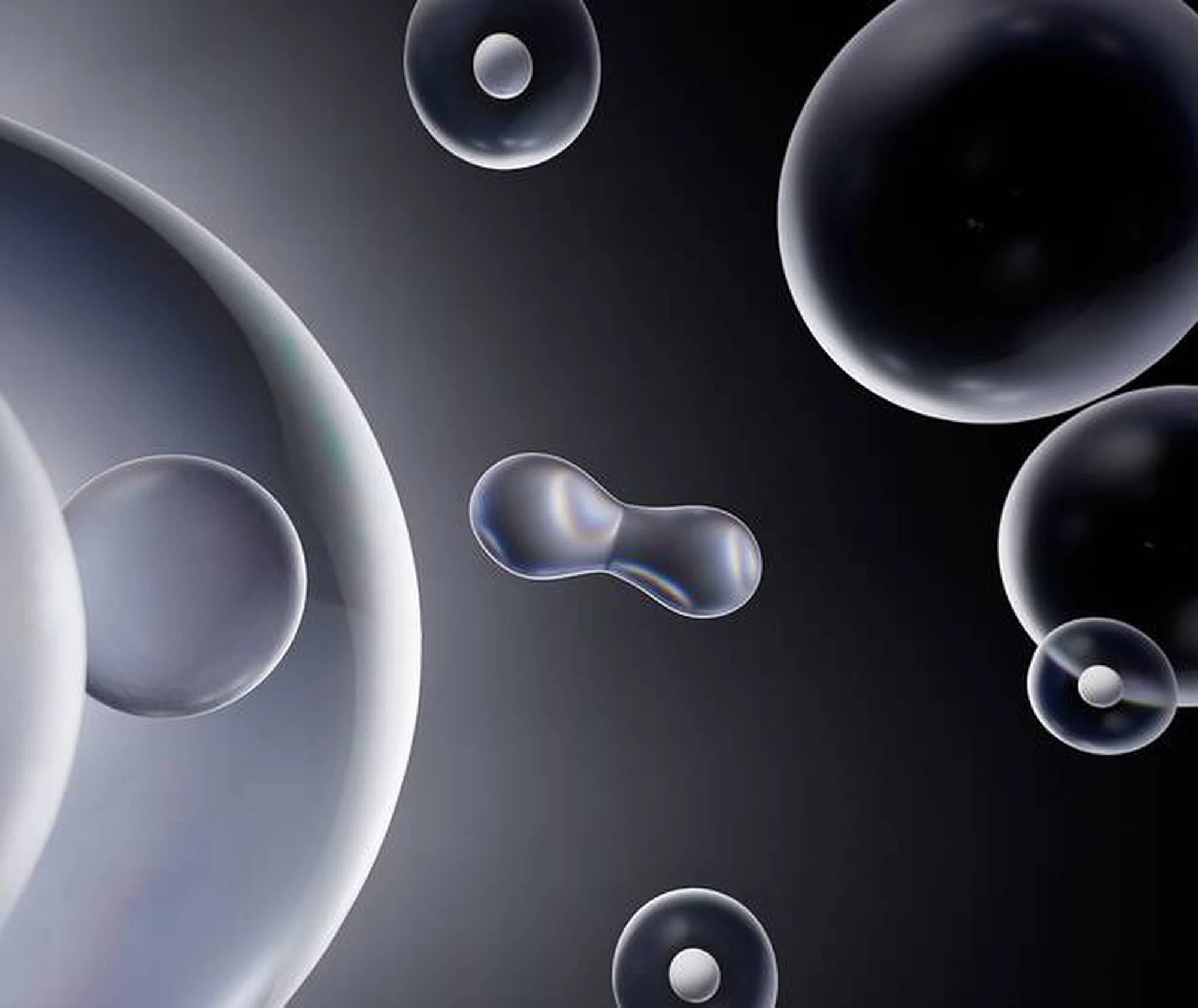 Illustration of molecular structures on a dark background