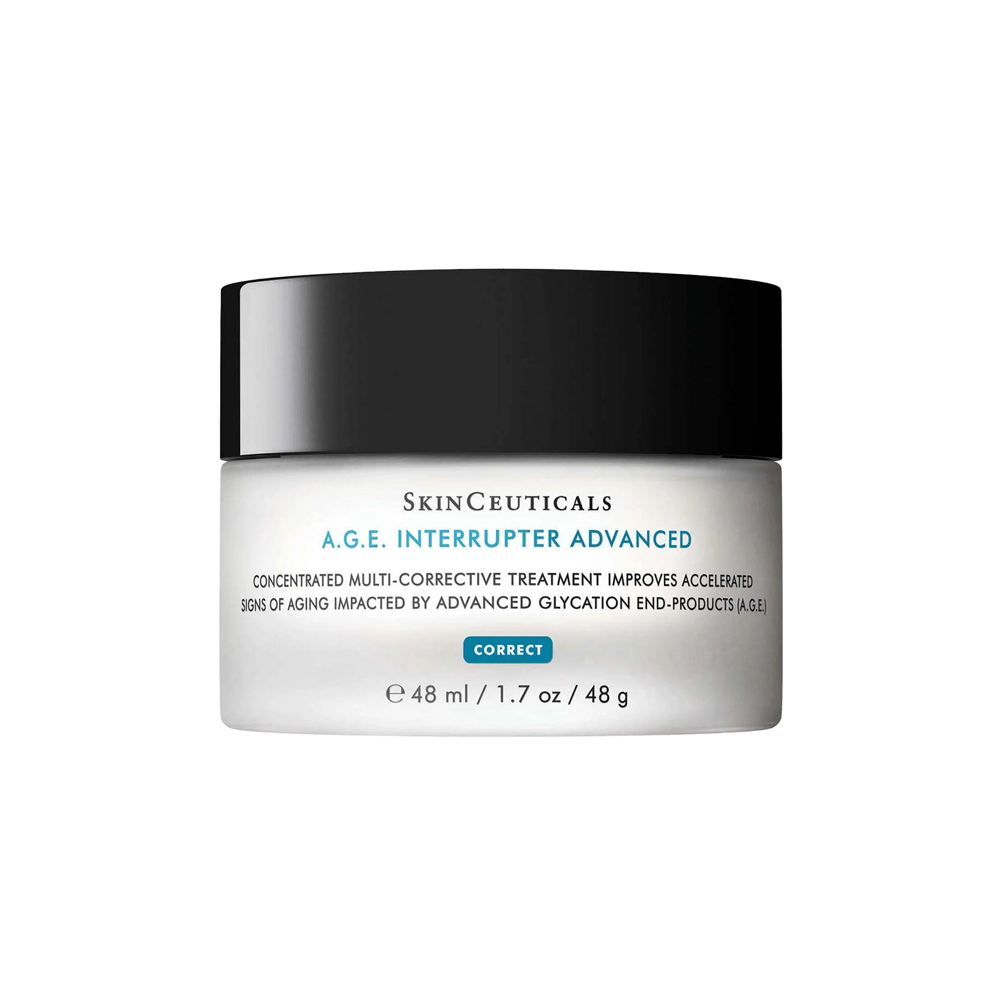 SkinCeuticals A.G.E. Interrupter Advanced skincare jar on a white background
