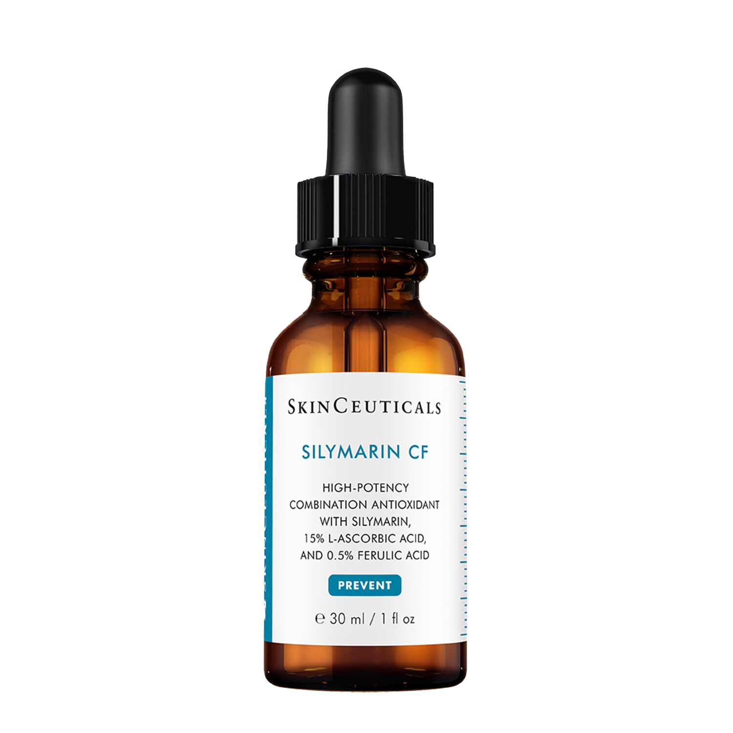 SkinCeuticals Silymarin CF skincare serum bottle on a white background